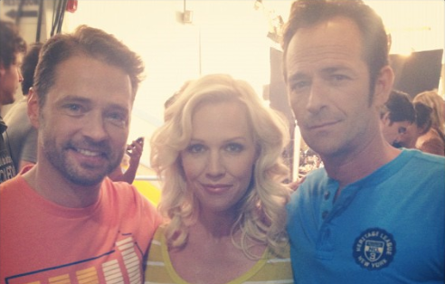 Jennie Garth, Luke Perry, Jason Priestley Jennie Garth, Luke Perry, Jason Priestley